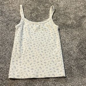 brandy melville floral tank top
